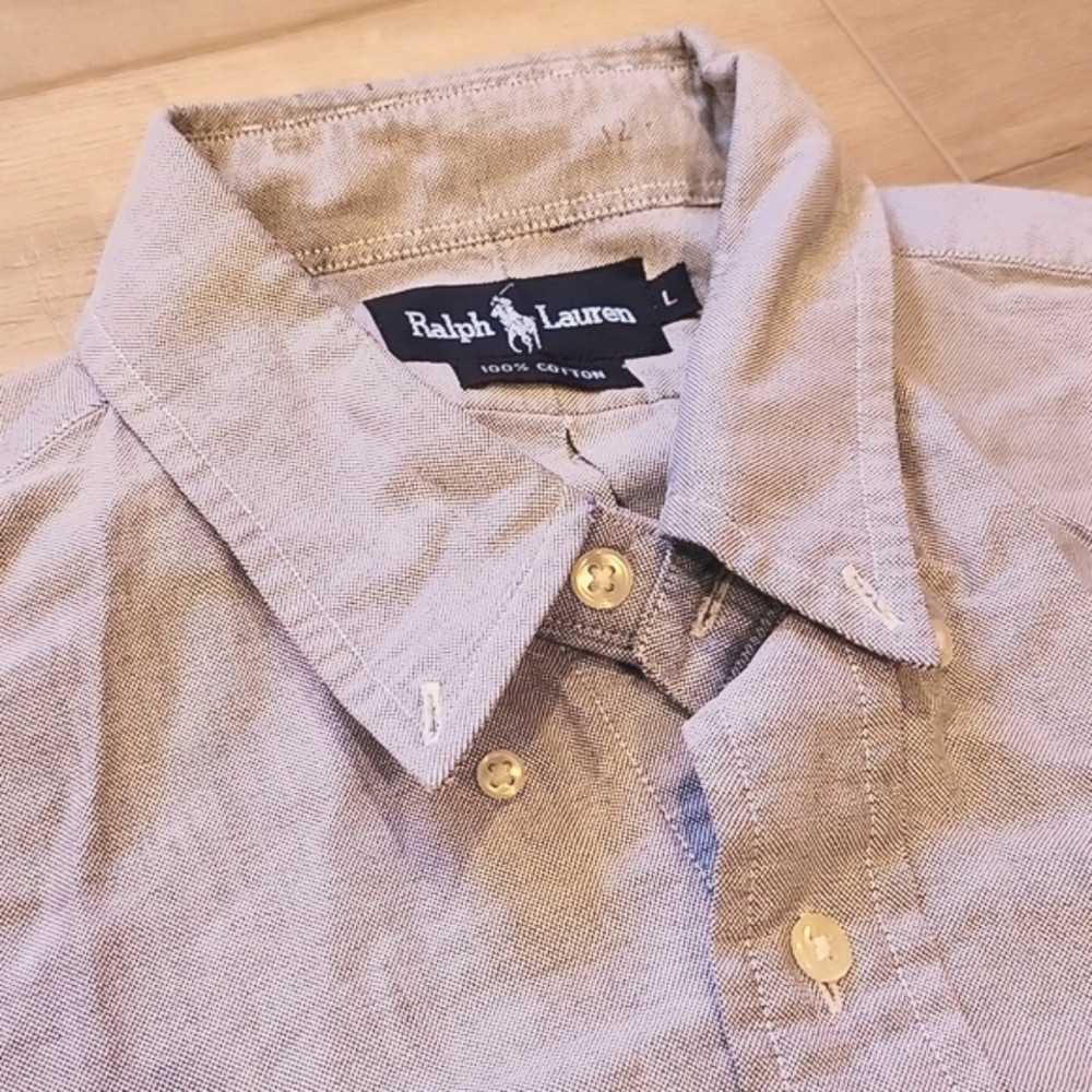 Polo by Ralph Lauren Men's Blue Shirt Size Large